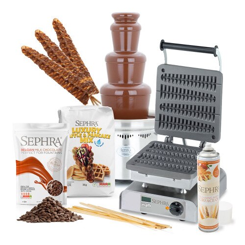 CF27R Chocolate Fountain and Long Waffle on a Stick Maker